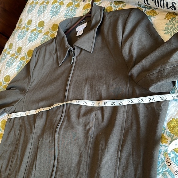 NWT Avenue Jacket Womens Plus 18/20 Stretch Full Zip Brown Soft Shell - Picture 7 of 8